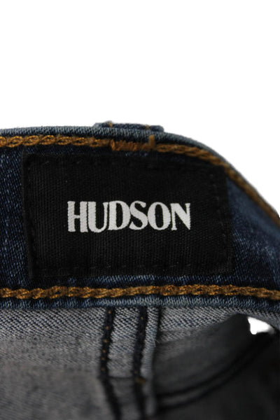 Hudson Womens Mom Tapered Jeans Dark Blue Mid Rise 27in Size 31