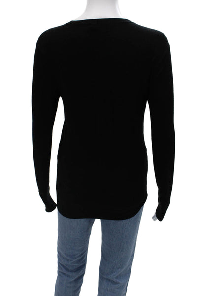 Zara Unisex Black Pullover Sweater Crewneck Long Sleeve Size M