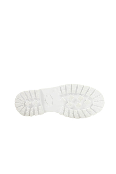 Spain + Co Womens Leather Metallic Heart Motif Slip On Loafers White Size 5