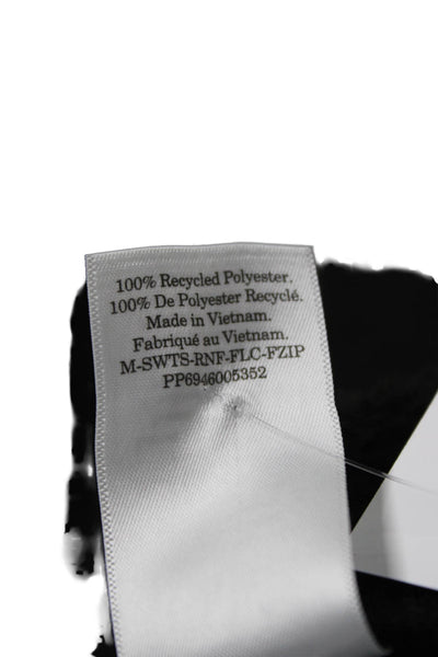 Everlane Mens Black Recycled Polyester High Neck Zip Jacket Long Sleeve Size M