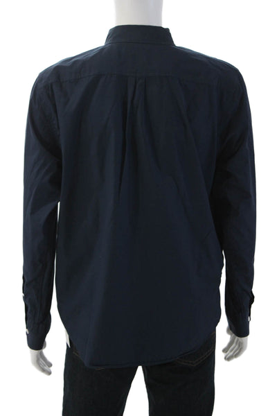 Everlane Mens Dark Blue Cotton Button-Down Dress Shirt Long Sleeve Size M