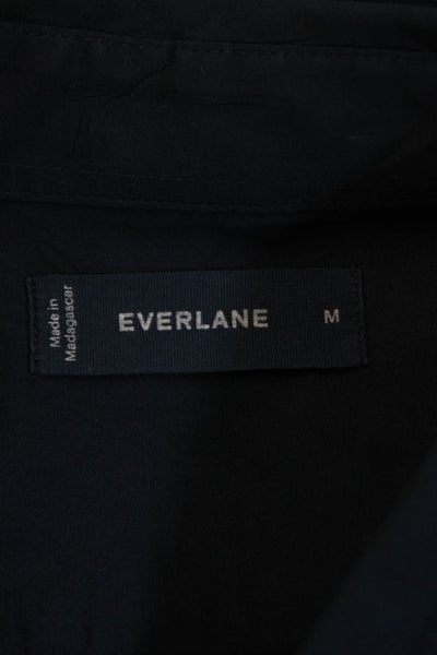 Everlane Mens Dark Blue Cotton Button-Down Dress Shirt Long Sleeve Size M