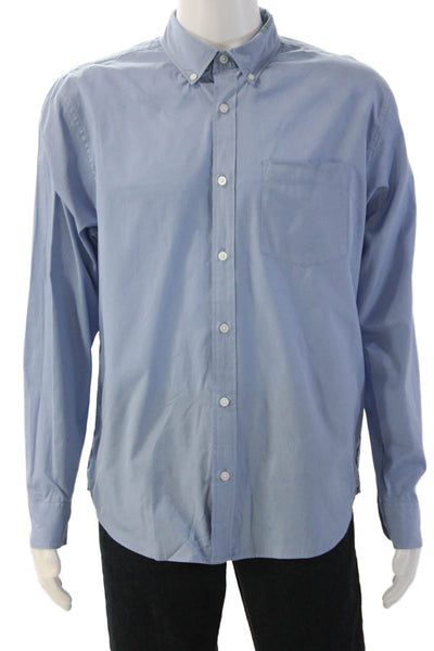 Everlane Mens Light Blue 100% Cotton Button-Down Dress Shirt Long Sleeve Size M
