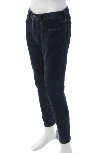 J Crew Mens Skinny Ankle Jeans Dark Blue Size 32