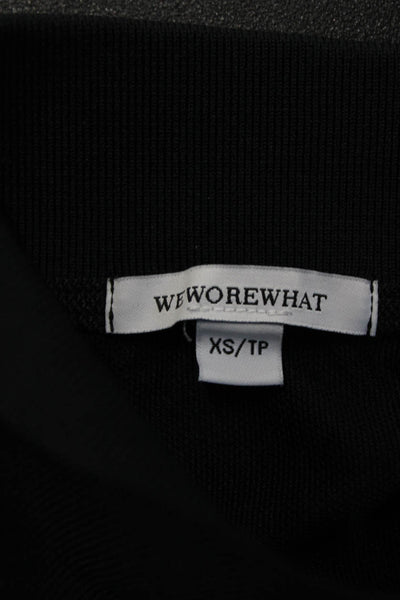 We Wore What Womens Fit & Flare Shirt Dress Black Sleeveless Zip Size XS