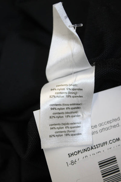 We Wore What Womens Fit & Flare Shirt Dress Black Sleeveless Zip Size XS