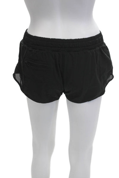 Lululemon Womens Black Drawstring Nylon Blend Beach Shorts Size 4