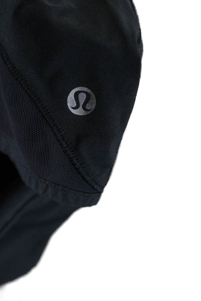 Lululemon Womens Black Drawstring Nylon Blend Beach Shorts Size 4