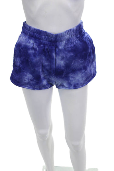 Spiritual Gangster Unisex Sweat Shorts Blue 100% Cotton Beach Size S