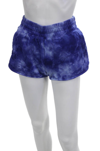 Spiritual Gangster Unisex Sweat Shorts Blue 100% Cotton Beach Size S
