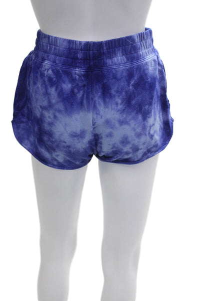 Spiritual Gangster Unisex Sweat Shorts Blue 100% Cotton Beach Size S
