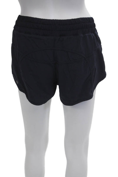 Lululemon Womens Dark Blue Nylon Blend Sports Shorts Size 4