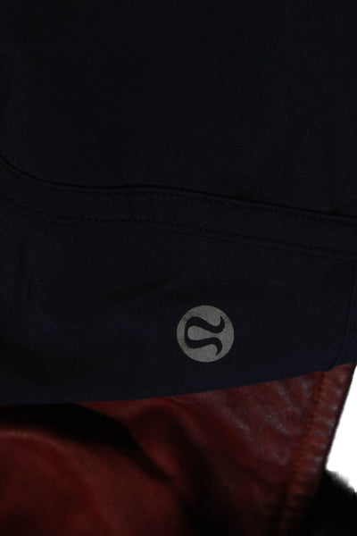 Lululemon Womens Dark Blue Nylon Blend Sports Shorts Size 4