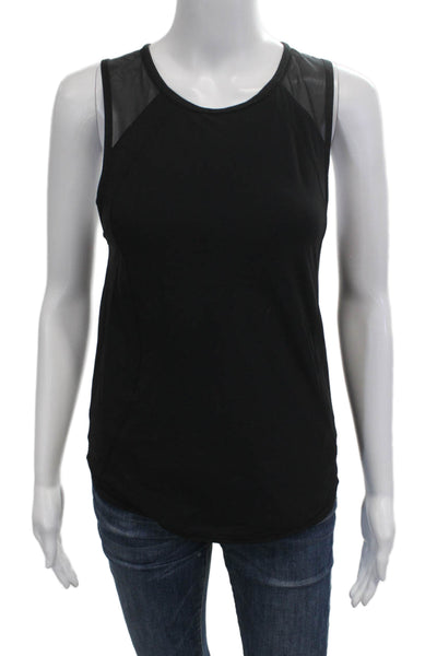 Lululemon Women Sleeveless Round Neck Nylon Blend Tank Black Size 4
