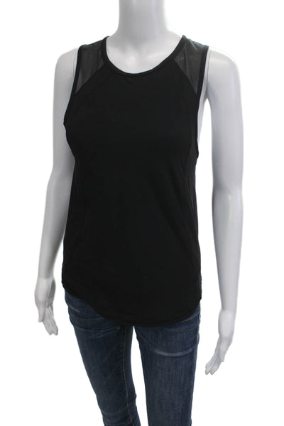 Lululemon Women Sleeveless Round Neck Nylon Blend Tank Black Size 4