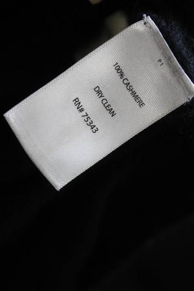 Cynthia Rowley Unisex Black 100% Cashmere Cardigan Designer Size S