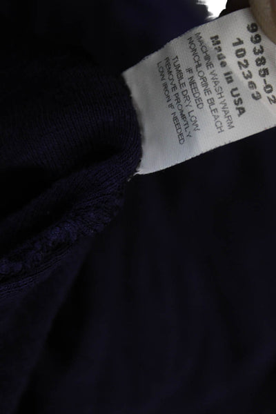 Michael Stars Womens Basic Dark Blue 3/4 Sleeve Supima Modal Slub Top Size One
