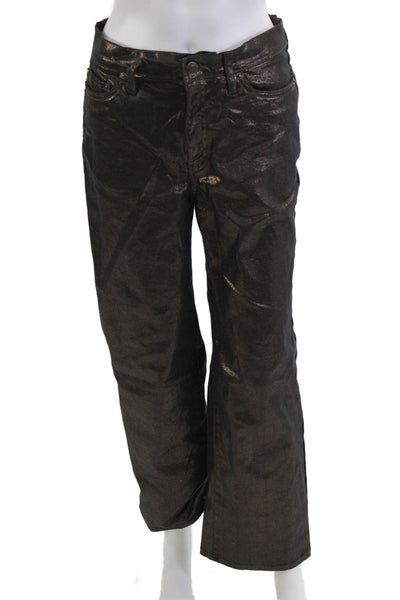 Banana Republic Women Black High Rise Pants 30 Inseam Size 28