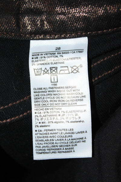 Banana Republic Women Black High Rise Pants 30 Inseam Size 28