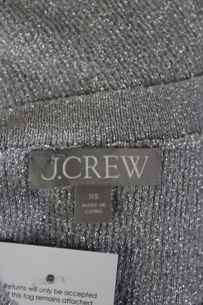 J Crew Unisex Henley Sweater Gray Crew Neck Long Sleeve Size XS