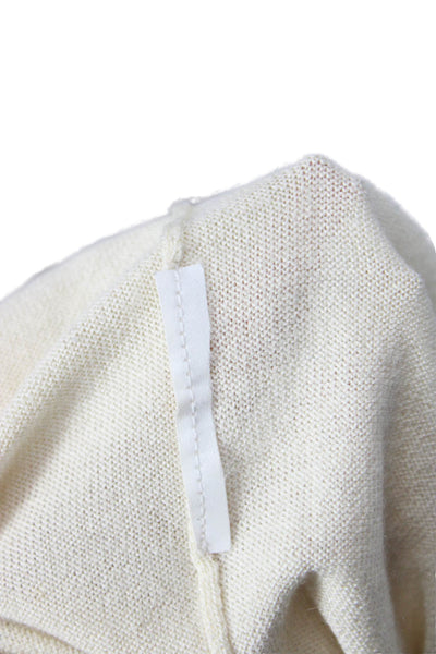 RED Valentino Womens Pullover Beige Mock Neck 3/4 Sleeve Cotton Blend Size S