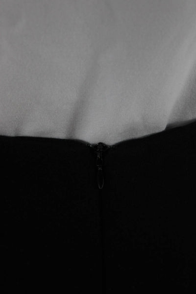 D. Exterior Womens Straight Pencil Skirt Black Polyester Spandex Short Size S