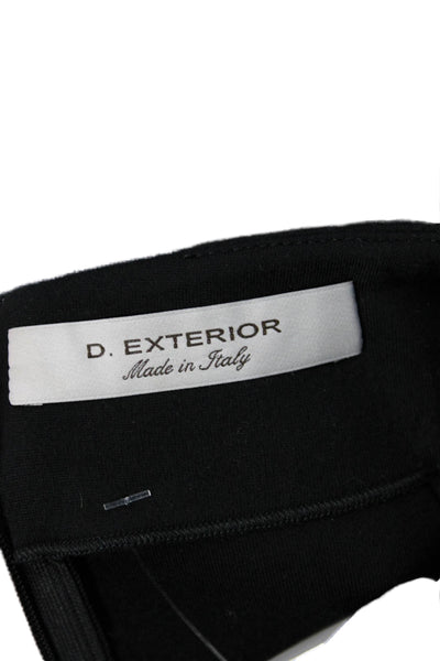 D. Exterior Womens Straight Pencil Skirt Black Polyester Spandex Short Size S