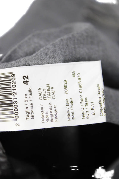 Peserico Womens Pleated Midi Skirt Gray Size 42