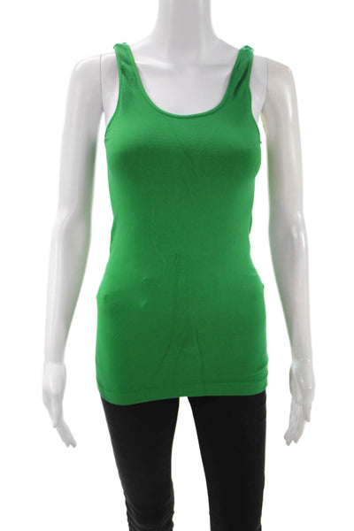 Recover Womens Basic Sleeveless Tank Green Size One Size