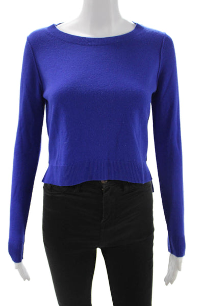 Autumn Cashmere Women Pullover Sweater Blue 100% Cashmere Size XS