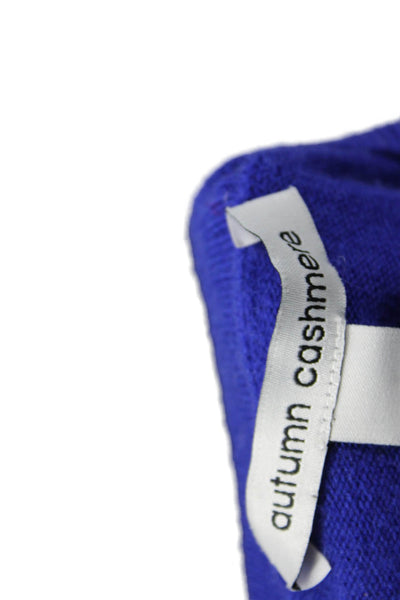 Autumn Cashmere Women Pullover Sweater Blue 100% Cashmere Size XS