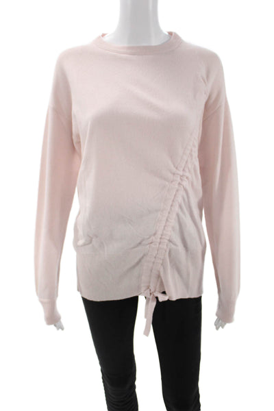 Christopher Fischer Unisex Pink 100% Cashmere Pullover Sweater Size S