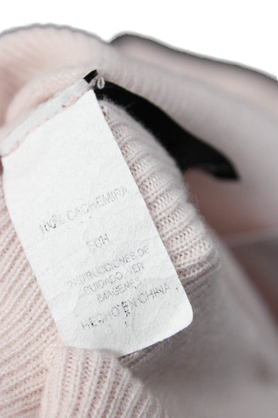 Christopher Fischer Unisex Pink 100% Cashmere Pullover Sweater Size S