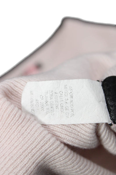 Christopher Fischer Unisex Pink 100% Cashmere Pullover Sweater Size S