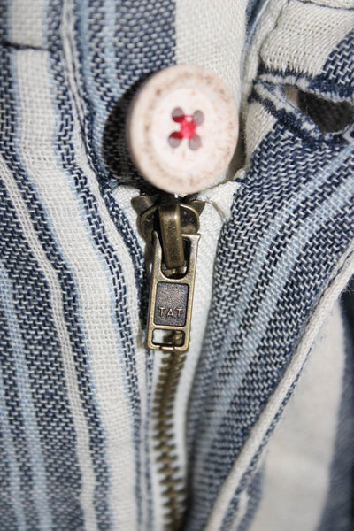 Pilcro Anthropologie Unisex Striped Bohemian Cotton Button Shorts Size 27