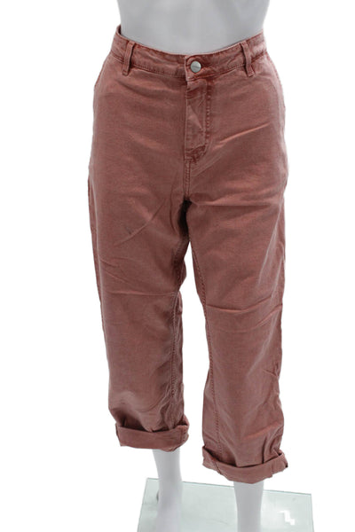 Carhartt Womens Cropped Carpenter Pants Brown Size 28