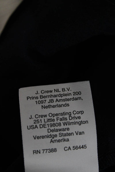 J Crew Collection Unisex Dark Blue Cotton Dress Pants Hook Eye Size 4