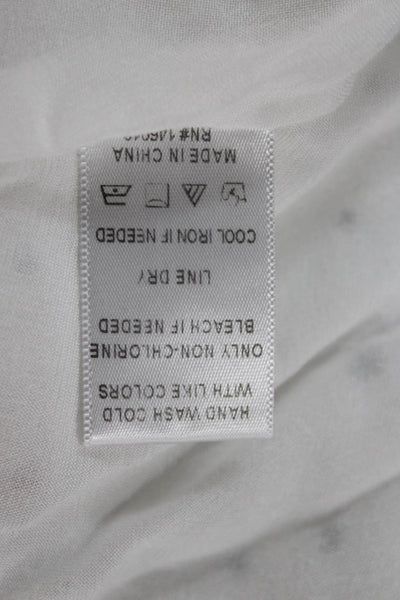 Lost + Wander Women Mini Wrap Sundress White Rayon V-Neck Size S