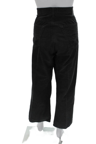 AG Adriano Goldschmied Unisex Cropped Pants Black 100% Pima Cotton 90s Size 40