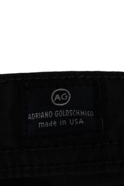 AG Adriano Goldschmied Mens DarkGray Button Cotton 90s Pants Size 38