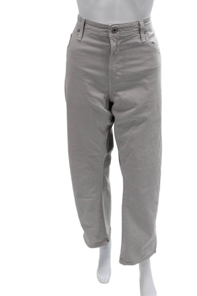AG Adriano Goldschmied Mens Cropped Chino Gray Size 38
