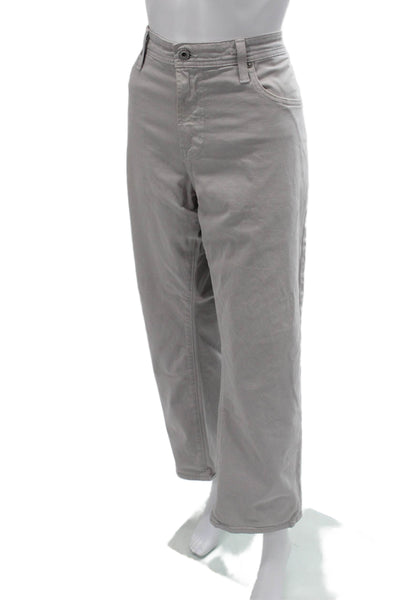 AG Adriano Goldschmied Mens Cropped Chino Gray Size 38