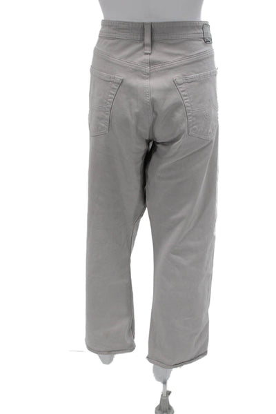 AG Adriano Goldschmied Mens Cropped Chino Gray Size 38