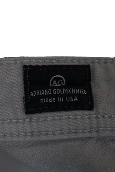AG Adriano Goldschmied Mens Cropped Chino Gray Size 38
