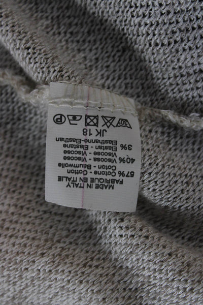 Brandy Melville Unisex Beige V-Neck Longsleeve Pullover Sweater Size One Size