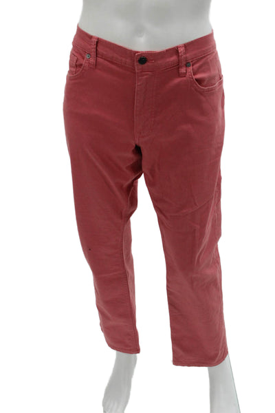 Joes Mens Cropped Chino Pants Pink 98% Cotton 2% Spandex Size 36