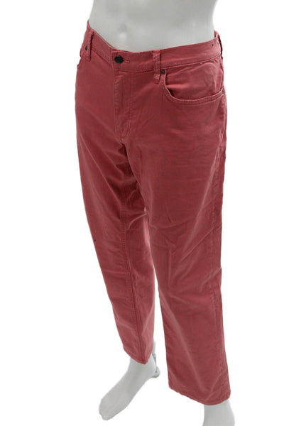 Joes Mens Cropped Chino Pants Pink 98% Cotton 2% Spandex Size 36