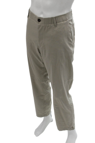 Under Armour Mens Chinos Beige Nylon Blend Button 30 Inseam Size 38