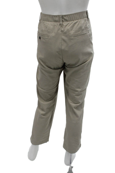 Under Armour Mens Chinos Beige Nylon Blend Button 30 Inseam Size 38