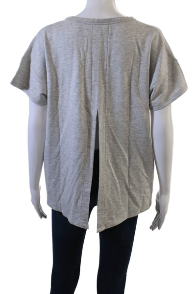 Rag & Bone Womens Basic Gray Crew Neck T Shirt Short Sleeve Size L